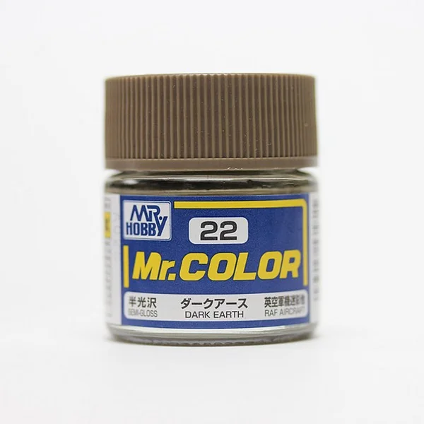 Mr.Hobby Mr.Color C22 Dark Earth Semi-Gloss (10ml) 4973028535815 (สี) Mr.Hobby Mr.Color C22 Dark Earth Semi-Gloss (10ml) 4973028535815 (สี)