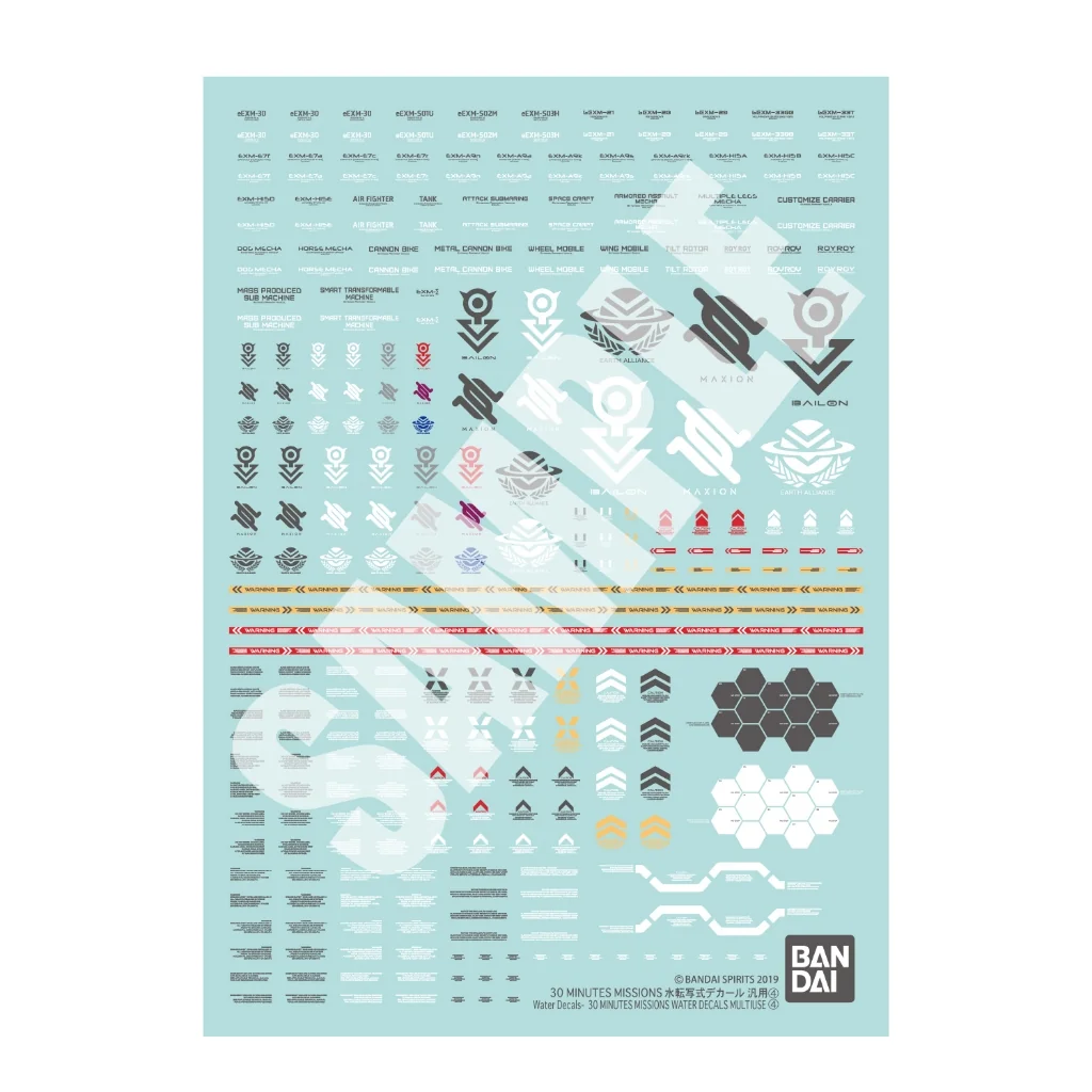 [Pre Order 07/2569] Bandai 30MM Water Decals Multiuse 4 4573102742544 (Decal)