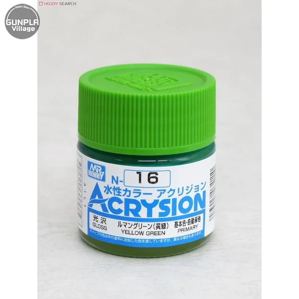 Mr.Hobby MR.ACRYSION COLOR N-16 YELLOW GREEN 4973028034110 (สี)