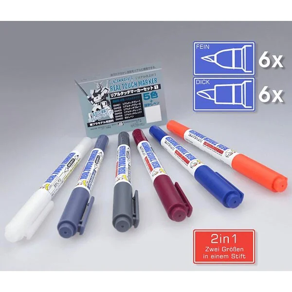 Mr.Hobby Real Touch Marker Set 1 GMS-112 4973028507034 (ปากกา) Mr.Hobby Real Touch Marker Set 1 GMS-112 4973028507034 (ปากกา)