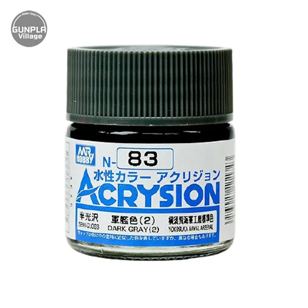 Mr.Hobby MR.ACRYSION COLOR N-83 DARK GRAY (2) 4973028111743 (สี) Mr.Hobby MR.ACRYSION COLOR N-83 DARK GRAY (2) 4973028111743 (สี)