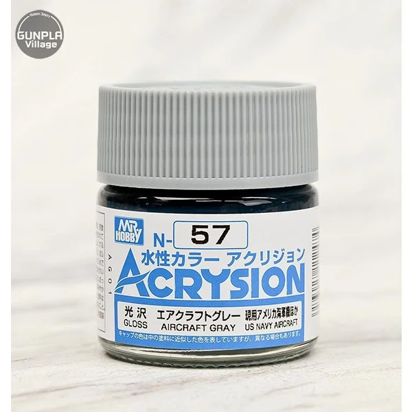 Mr.Hobby MR.ACRYSION COLOR N-57 AIRCRAFT GRAY 4973028112474 (สี)