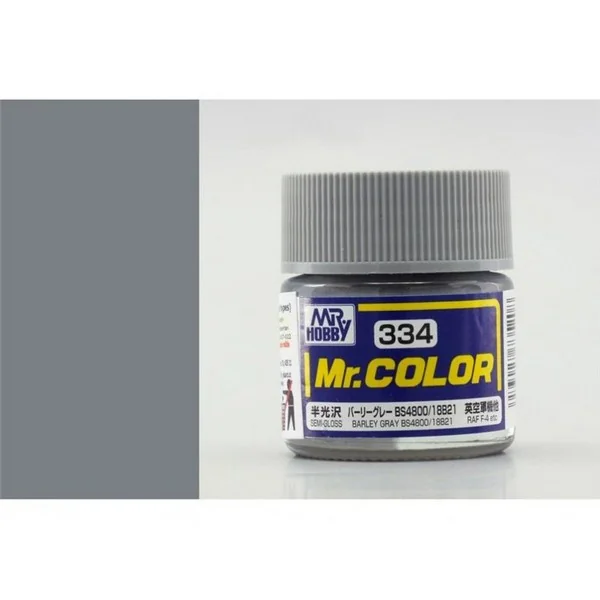 Mr.Hobby Mr.Color C334 Barley Gray BS4800/18B21 Semi-Gloss (10ml) 4973028735208 (สี) Mr.Hobby Mr.Color C334 Barley Gray BS4800/18B21 Semi-Gloss (10ml) 4973028735208 (สี)