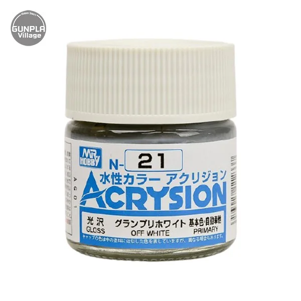 Mr.Hobby MR.ACRYSION COLOR N-21 OFF WHITE 4973028112337 (สี)