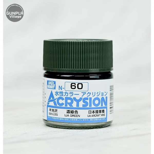 Mr.Hobby MR.ACRYSION COLOR N-60 IJA GREEN 4973028112801 สี (สี) Mr.Hobby MR.ACRYSION COLOR N-60 IJA GREEN 4973028112801 สี (สี)