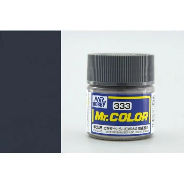 Mr.Hobby Mr.Color C333 Extra Dark Sea Gray BS381C/640 Semi-Gloss (10ml) 4973028735192 (สี) Mr.Hobby Mr.Color C333 Extra Dark Sea Gray BS381C/640 Semi-Gloss (10ml) 4973028735192 (สี)