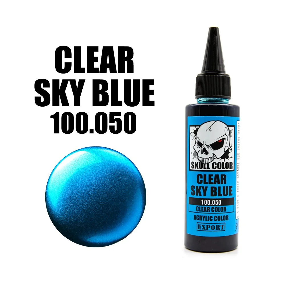 Skull Color 100.050 Clear Sky Blue 60 ml (Clear Color) 8853100903502 (สี) Skull Color 100.050 Clear Sky Blue 60 ml (Clear Color) 8853100903502 (สี)