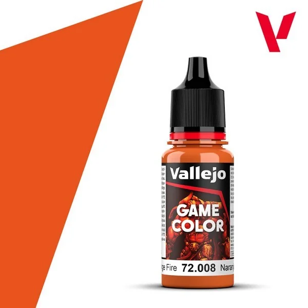 Vallejo Game Color 72.008 Orange Fire 18 ml 8429551720083 (สี) Vallejo Game Color 72.008 Orange Fire 18 ml 8429551720083 (สี)