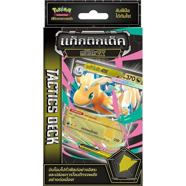 [Pre Order 17/07/2569] Pokemon TCG Tactics Deck Mega Kairyu ex เมก้าไคริ ex (โปเกมอนการ์ด)