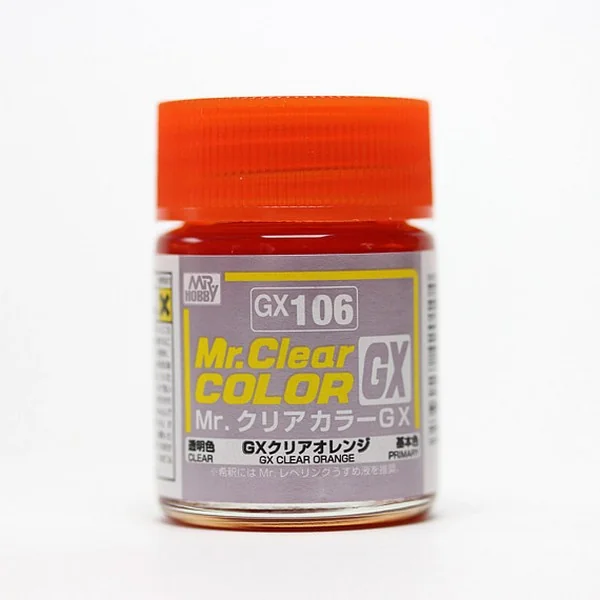 Mr.Hobby MR.CLEAR COLOR GX106 Clear Orange 4973028420104 (สี) Mr.Hobby MR.CLEAR COLOR GX106 Clear Orange 4973028420104 (สี)