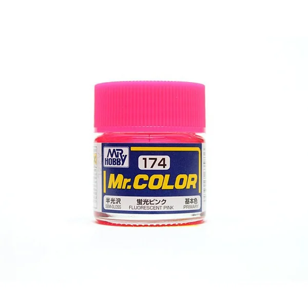 Mr.Hobby Mr.Color C174 Fluorescent Pink Semi-Gloss (10ml) 4973028635836 (สี) Mr.Hobby Mr.Color C174 Fluorescent Pink Semi-Gloss (10ml) 4973028635836 (สี)
