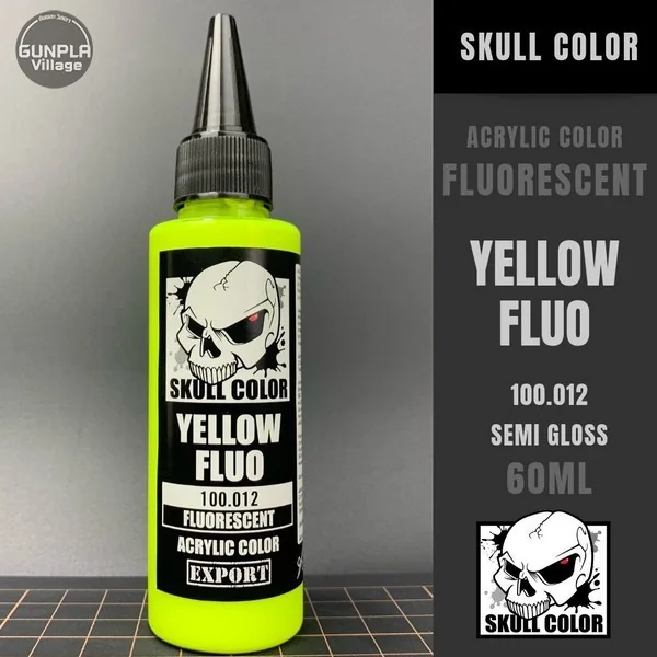 Skull Color 100.012 Yellow Fluo 60 ml (Fluorescent) 8853100903120 (สี) Skull Color 100.012 Yellow Fluo 60 ml (Fluorescent) 8853100903120 (สี)