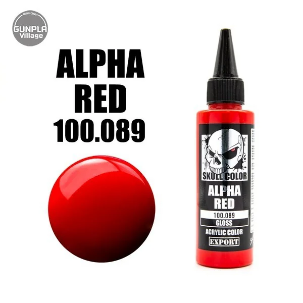 Skull Color 100.089 Alpha Red 60 ml (Gloss) 8853100903892 (สี) Skull Color 100.089 Alpha Red 60 ml (Gloss) 8853100903892 (สี)