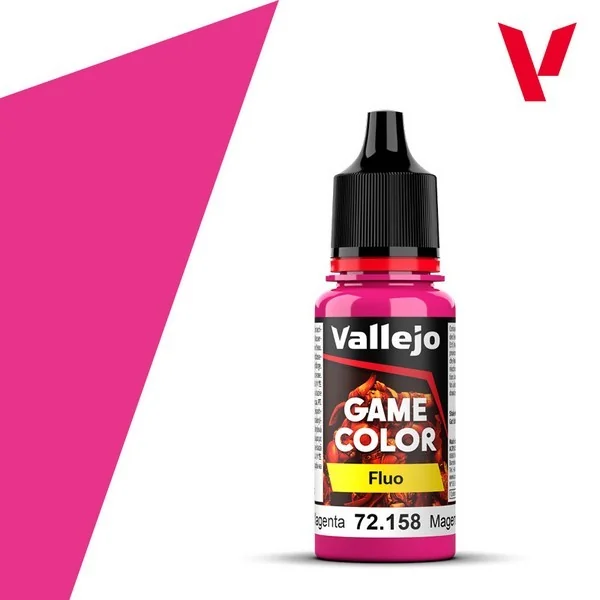 Vallejo Game Color Fluo 72.158 Fluorescent Magenta 18 ml 8429551721585 (สี) Vallejo Game Color Fluo 72.158 Fluorescent Magenta 18 ml 8429551721585 (สี)