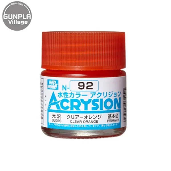 Mr.Hobby MR.ACRYSION COLOR N-92 CLEAR ORANGE 4973028034295 (สี) Mr.Hobby MR.ACRYSION COLOR N-92 CLEAR ORANGE 4973028034295 (สี)