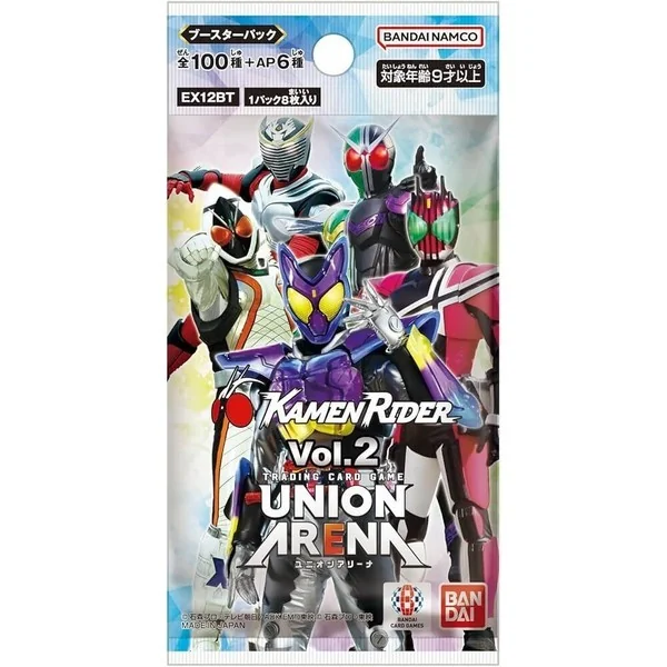 Bandai Union Arena Booster Box EX12BT Kamen Rider Vol.2 แบบกล่อง (16 ซอง) 4582769912696 (การ์ด) Bandai Union Arena Booster Box EX12BT Kamen Rider Vol.2 แบบกล่อง (16 ซอง) 4582769912696 (การ์ด)