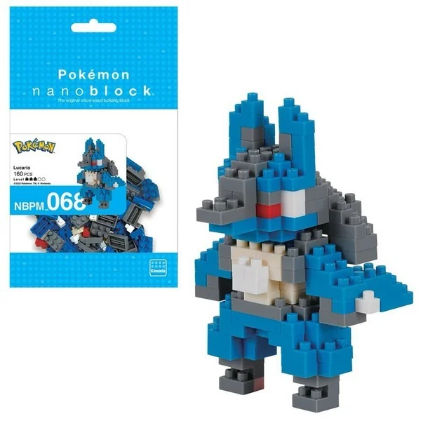 Kawada nanoblock Pokemon NBPM_068 Lucario 4972825219188 (นาโนบล็อค)