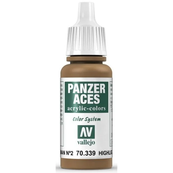 Vallejo Panzer Aces 70.339 Feldgrau II Highlights 17 ml 8429551703390 (สี) Vallejo Panzer Aces 70.339 Feldgrau II Highlights 17 ml 8429551703390 (สี)