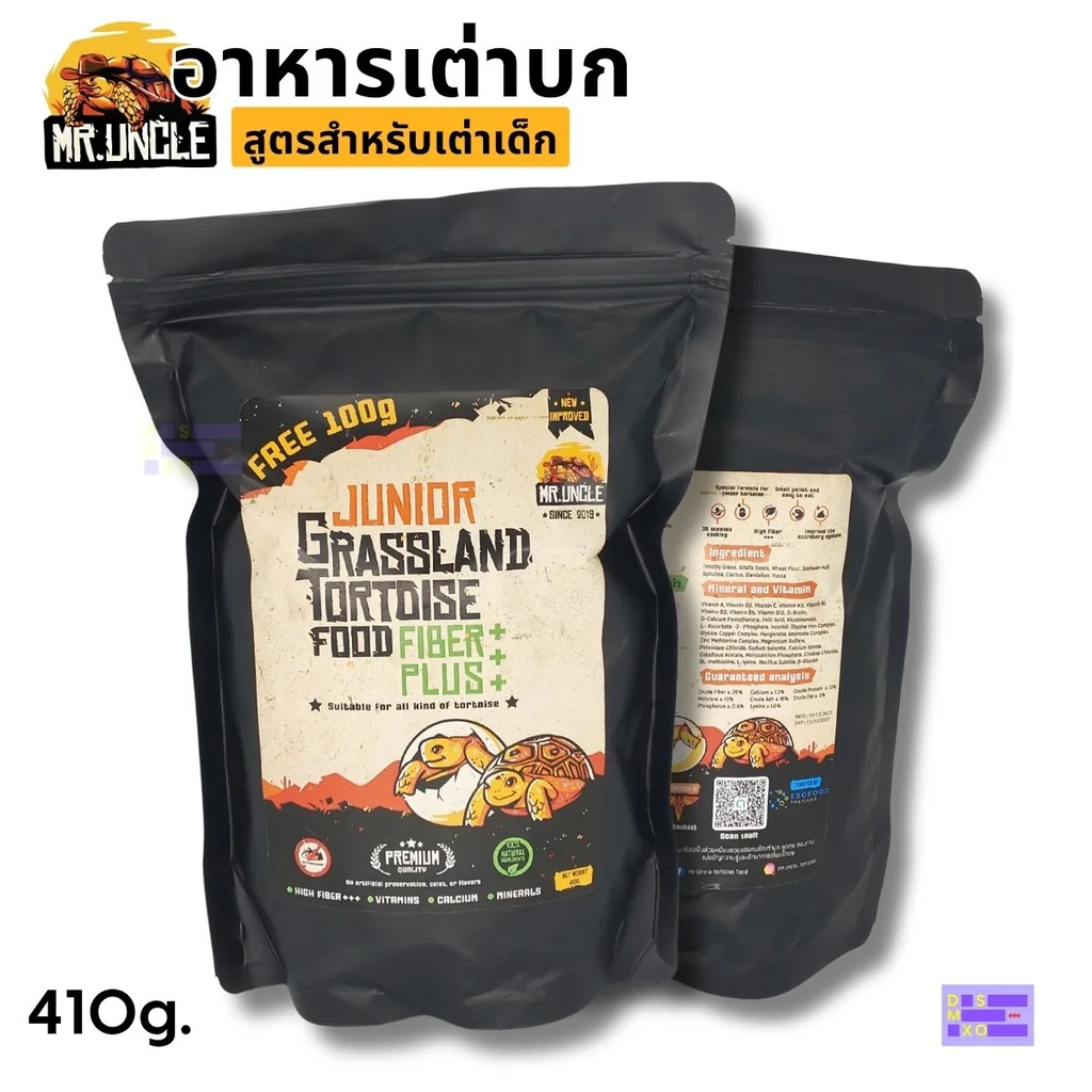 MR. UNCLE สูตร Junior เต่าเด็ก 410g อาหารเม็ดเต่าบก สูตรเต่าเด็ก ไฟเบอร์สูง ดูดซึมง่าย สารอาหารครบถ้วน MR. UNCLE สูตร Junior เต่าเด็ก 410g อาหารเม็ดเต่าบก สูตรเต่าเด็ก ไฟเบอร์สูง ดูดซึมง่าย สารอาหารครบถ้วน
