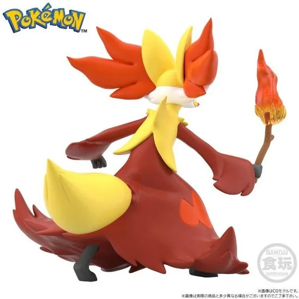 Bandai Pokemon Scale World Kalos Calem (Calme) & Chesnaught (Brigarron) & Delphox (Mahoxy) 4570117923241 (Figure)