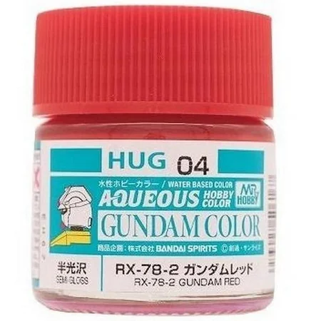 Mr.Hobby Aqueous Gundam Color HUG04 RX-78-2 Gundam Red 10ml 4973028506167 (สี) Mr.Hobby Aqueous Gundam Color HUG04 RX-78-2 Gundam Red 10ml 4973028506167 (สี)