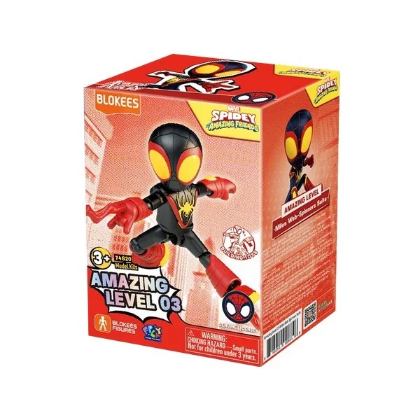 Blokees Spidey And Friends 74820 Amazing Level 03 Miles Web Spinners Suit 858050008947 (Plastic Model)