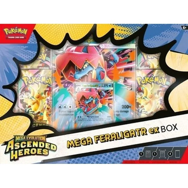 Pokemon ENG Mega Evolution Ascended Heroes Mega Feraligatr ex Box 196214141469B (การ์ดโปเกมอน) Pokemon ENG Mega Evolution Ascended Heroes Mega Feraligatr ex Box 196214141469B (การ์ดโปเกมอน)