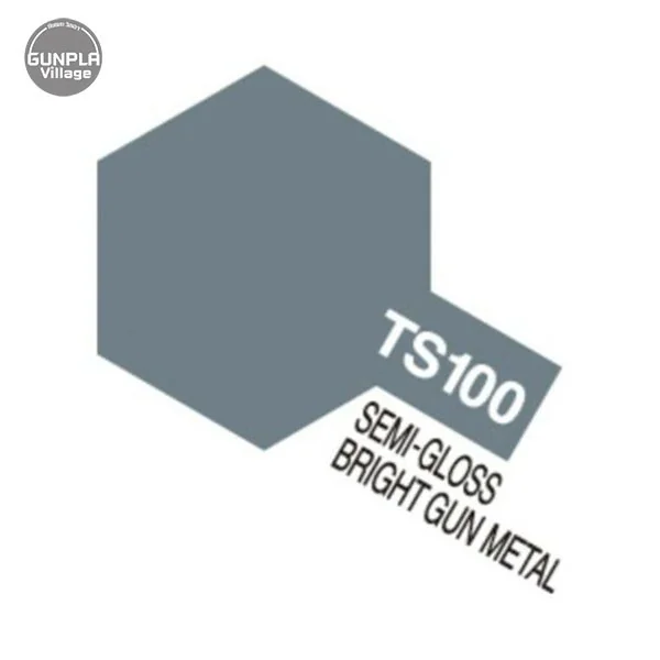Tamiya 85100 TS-100 Semi-Gloss Bright Gun Metal) 4950344851003 (สี) Tamiya 85100 TS-100 Semi-Gloss Bright Gun Metal) 4950344851003 (สี)