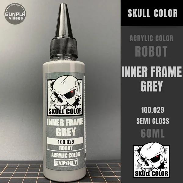 Skull Color 100.029 Inner Frame Grey 60 ml (Robot) 8853100903298 (สี) Skull Color 100.029 Inner Frame Grey 60 ml (Robot) 8853100903298 (สี)