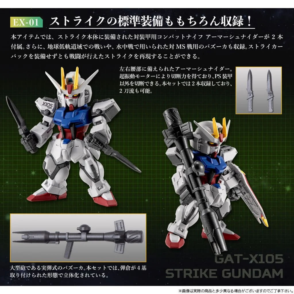 Bandai FW GUNDAM CONVERGE CORE Strike Gundam Full Weapon Set 4570117915406 (Figure)