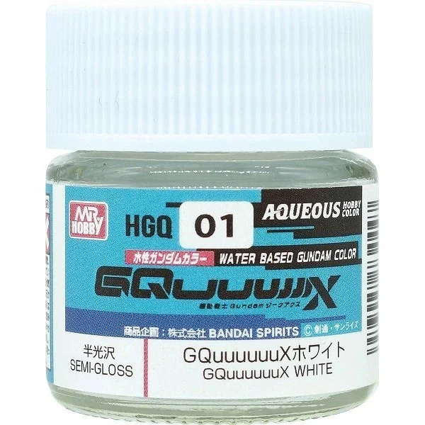 Mr.Hobby Aqueous Gundam Color HGQ01 GQuuuuuuX White 10ml 4973028434545 (สี) Mr.Hobby Aqueous Gundam Color HGQ01 GQuuuuuuX White 10ml 4973028434545 (สี)