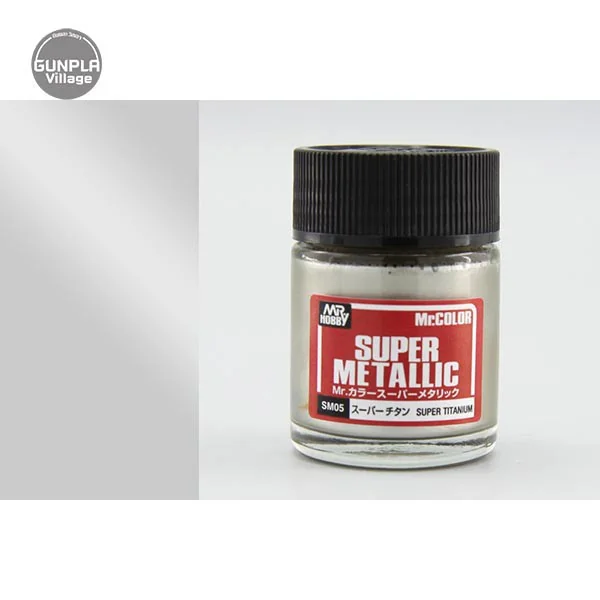 Mr.Hobby MR.COLOR SUPER MATALLIC SM05 Super Titanium Mr.Super Metallic 4973028519464 (สี) Mr.Hobby MR.COLOR SUPER MATALLIC SM05 Super Titanium Mr.Super Metallic 4973028519464 (สี)