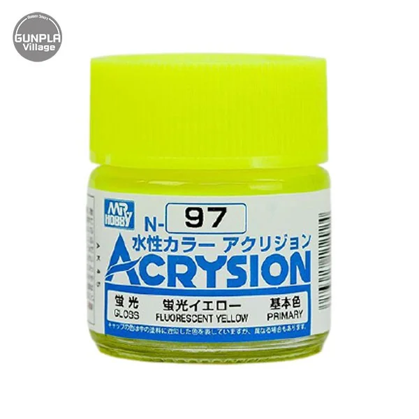 Mr.Hobby MR.ACRYSION COLOR N-97 FLUORESCENT YELLOW 4973028112924 (สี) Mr.Hobby MR.ACRYSION COLOR N-97 FLUORESCENT YELLOW 4973028112924 (สี)