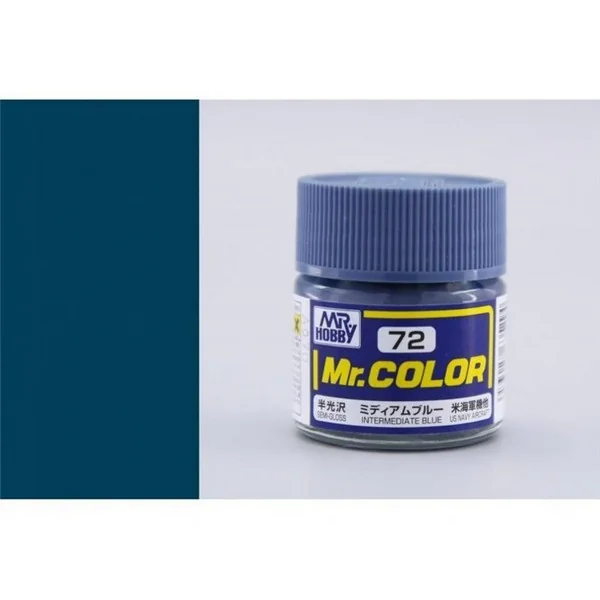 Mr.Hobby Mr.Color C72 Intermediate Blue Semi-Gloss (10ml) 4973028635294 (สี)