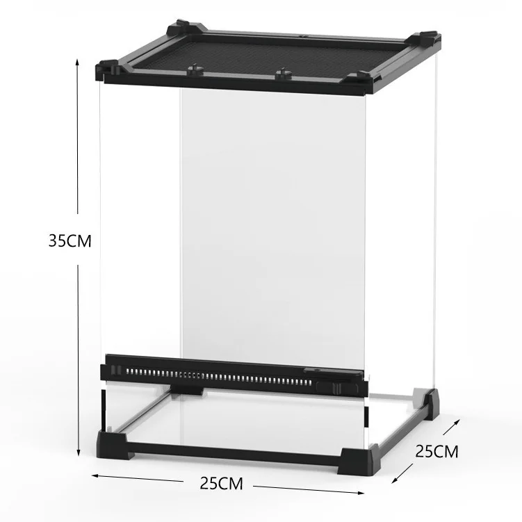 NOMOY PET Terrarium 25×25×35cm ตู้กระจกเลี้ยงสัตว์ มีที่ล๊อก วางโคมไฟได้ NOMOY PET Terrarium 25×25×35cm ตู้กระจกเลี้ยงสัตว์ มีที่ล๊อก วางโคมไฟได้