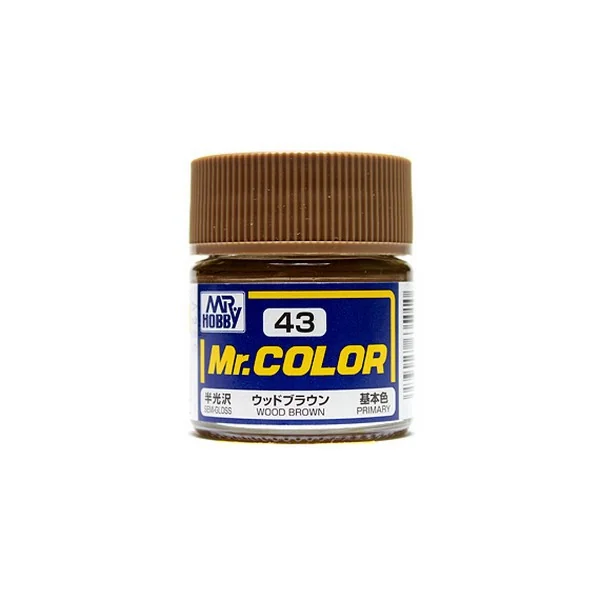 Mr.Hobby Mr.Color C43 Wood Brown Semi-Gloss (10ml) 4973028635010 (สี) Mr.Hobby Mr.Color C43 Wood Brown Semi-Gloss (10ml) 4973028635010 (สี)