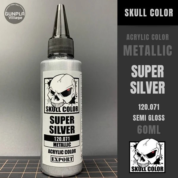 Skull Color 120.071 Super Silver 60 ml (Metallic) 8853100903717 (สี) Skull Color 120.071 Super Silver 60 ml (Metallic) 8853100903717 (สี)