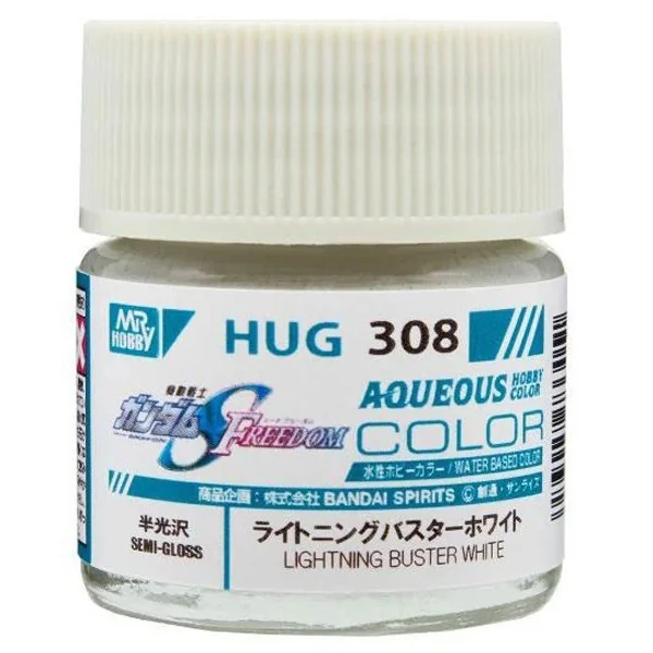 Mr.Hobby Aqueous Gundam Color HUG308 Lightning Buster White 10ml 4973028733051 (สี) Mr.Hobby Aqueous Gundam Color HUG308 Lightning Buster White 10ml 4973028733051 (สี)