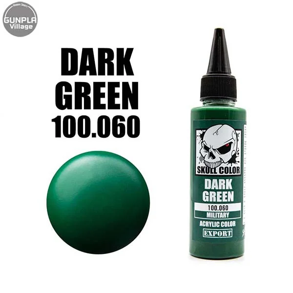 Skull Color 100.060 Dark Green 60 ml Military 8853100903601 (สี) Skull Color 100.060 Dark Green 60 ml Military 8853100903601 (สี)