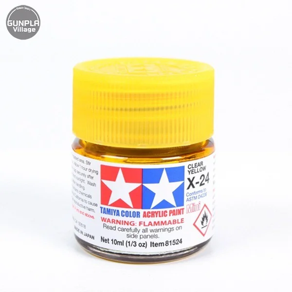 Tamiya 81524 Acrylic Mini X-24 Clear Yellow 45035432 (สี) Tamiya 81524 Acrylic Mini X-24 Clear Yellow 45035432 (สี)