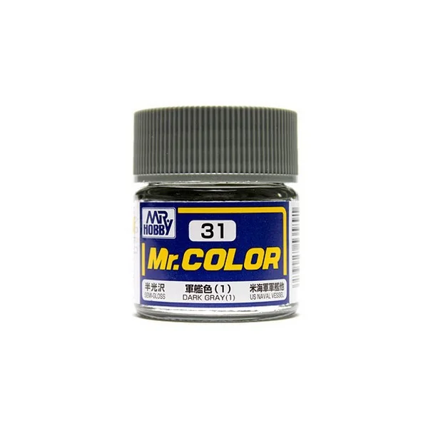 Mr.Hobby Mr.Color C31 Dark Gray (1) Semi-Gloss (10ml) 4973028535891 (สี) Mr.Hobby Mr.Color C31 Dark Gray (1) Semi-Gloss (10ml) 4973028535891 (สี)