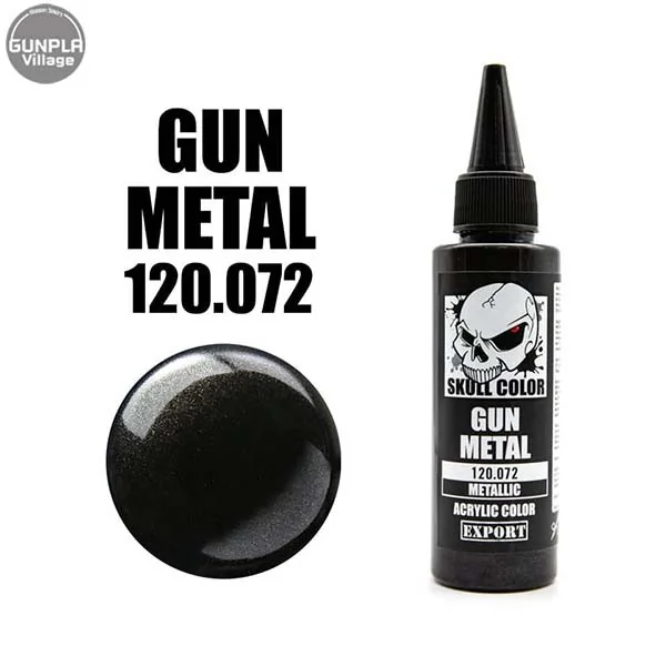 Skull Color 120.072 Gun Metal 60 ml (Metallic) 8853100903724 (สี) Skull Color 120.072 Gun Metal 60 ml (Metallic) 8853100903724 (สี)
