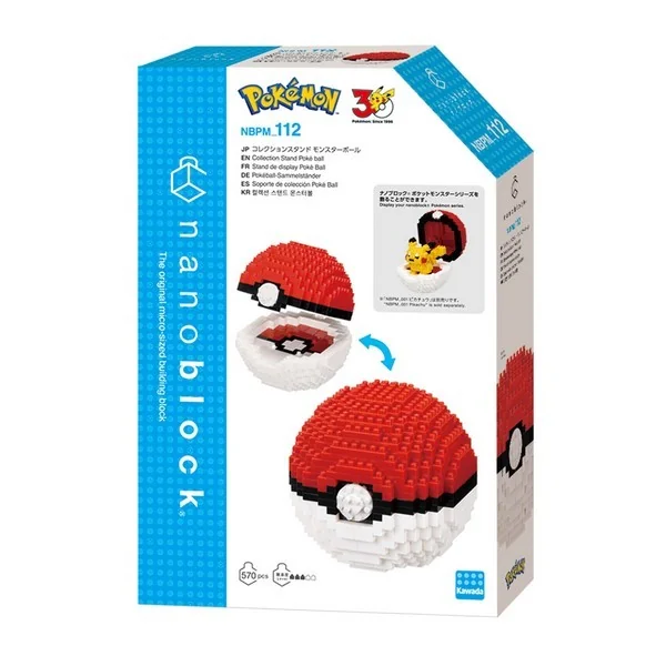 Kawada nanoblock Pokemon NBPM_112 Collection Stand Poke Ball 4972825236840 (นาโนบล็อค) Kawada nanoblock Pokemon NBPM_112 Collection Stand Poke Ball 4972825236840 (นาโนบล็อค)