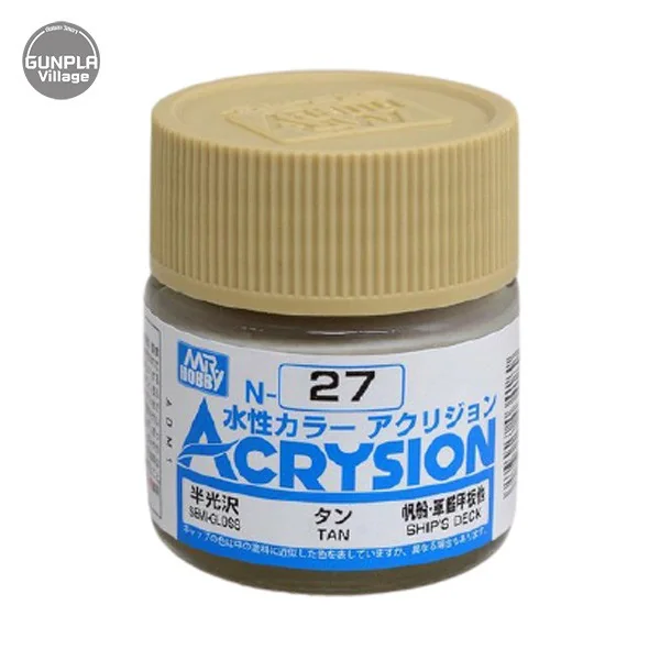 Mr.Hobby MR.ACRYSION COLOR N-27 TAN 4973028034189 (สี)