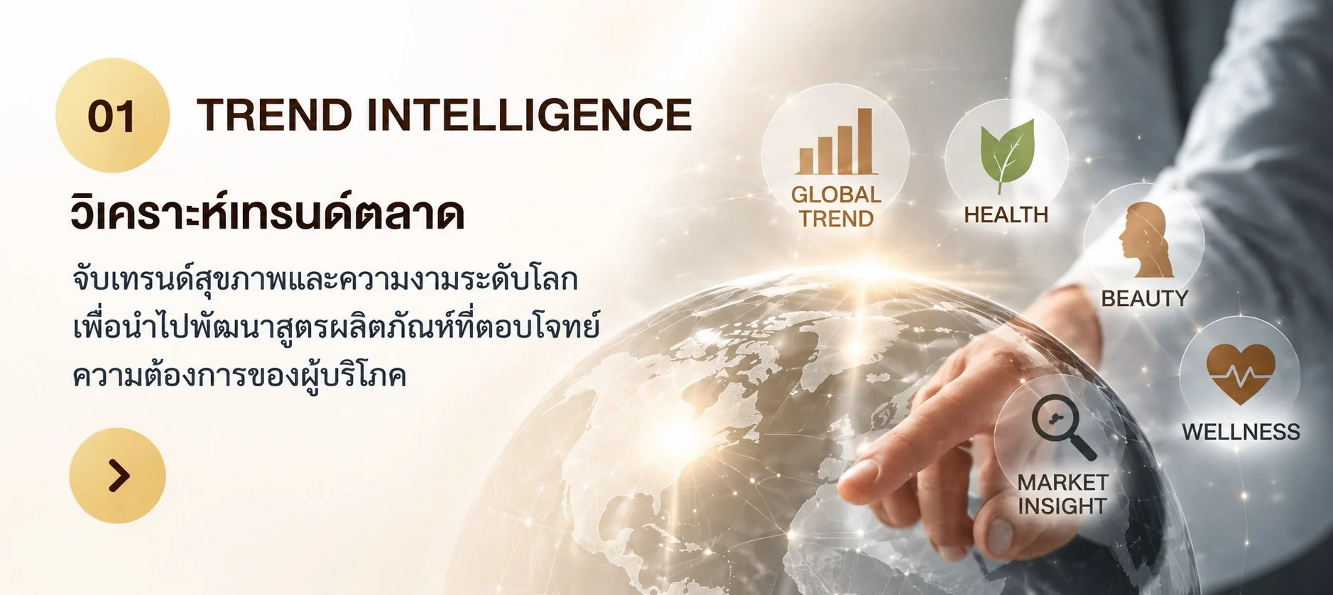 Trend Intelligence — วิเคราะห์เทรนด์สุขภาพและความงามระดับโลก