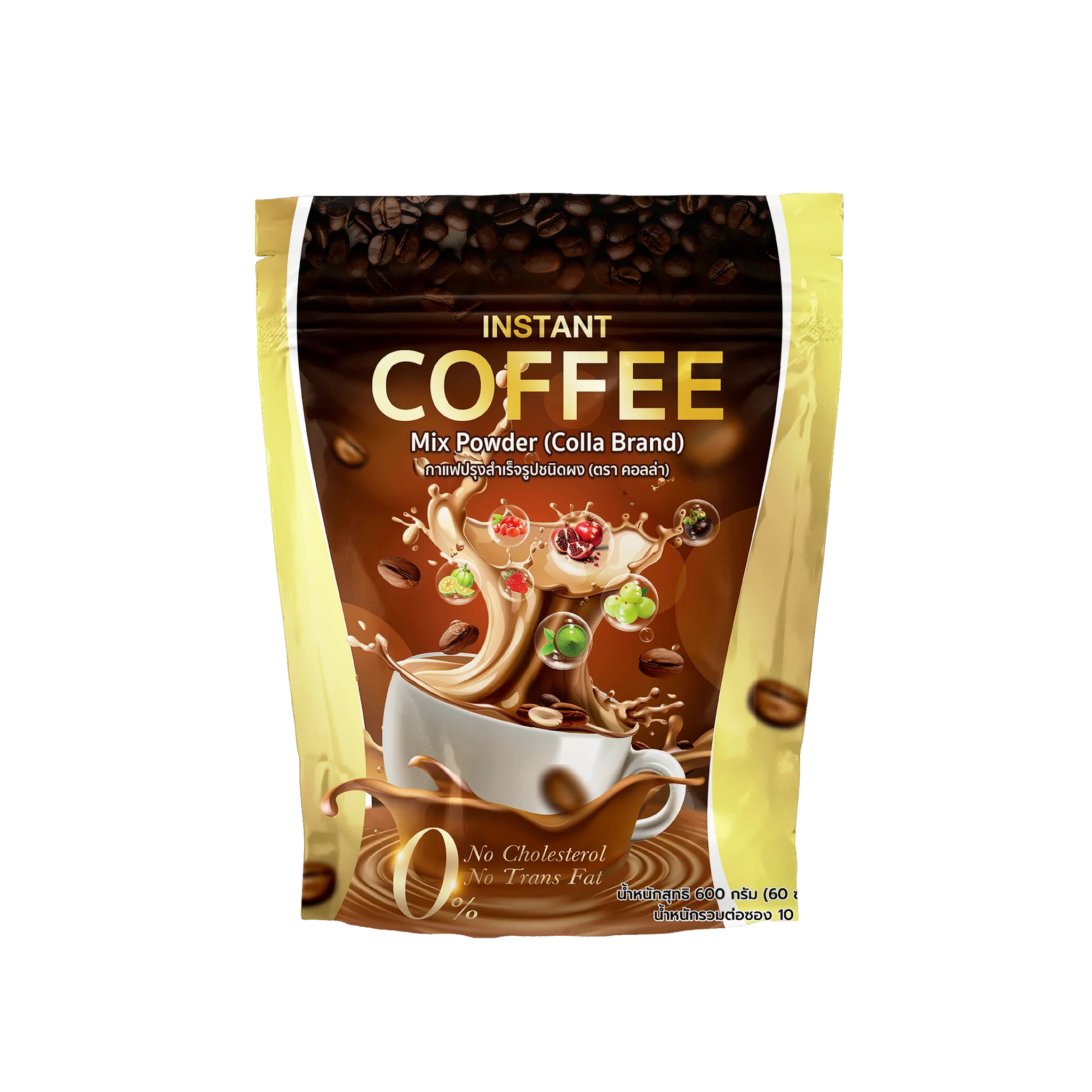กาแฟปรุงสำเร็จชนิดผง (ตรา คอลล่า) กาแฟแท้ หอมเข้ม