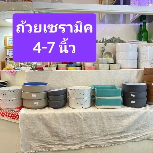 ถ้วยเซรามิก ขนาด 4-8 นิ้ว Ceramic Bowl ถ้วยอาหาร ถ้วยแคลเซียม ถ้วยน้ำสัตว์เลี้ยง ถ้วยน้ำงู image 1 ถ้วยเซรามิก ขนาด 4-8 นิ้ว Ceramic Bowl ถ้วยอาหาร ถ้วยแคลเซียม ถ้วยน้ำสัตว์เลี้ยง ถ้วยน้ำงู image 1