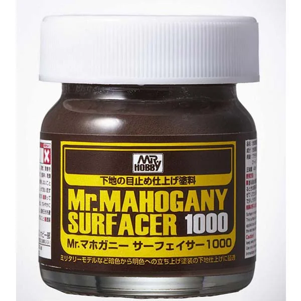 Mr.Hobby Mr.Mahogany Surfacer 1000 SF290 4973028420838 (สี) image 1 Mr.Hobby Mr.Mahogany Surfacer 1000 SF290 4973028420838 (สี) image 1