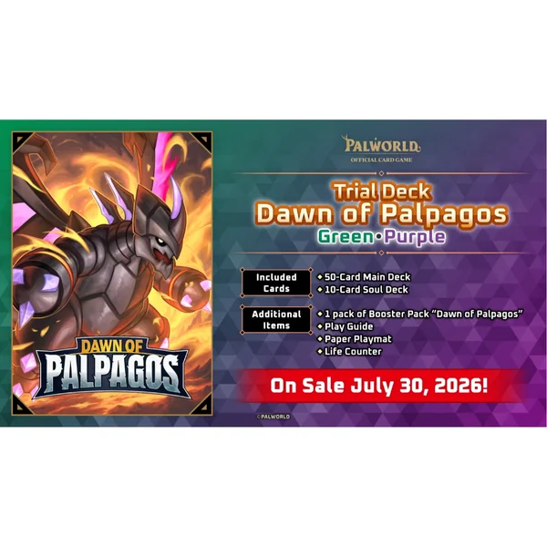 Bushiroad Palworld Card Game Trial Deck TD02 Dawn of Palpagos Green Purple 1st Edition 8885021122861 (การ์ด) image 2