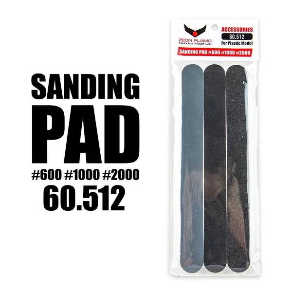 Zeon Plamo 60.512 Sanding Pad #600 #1000 #2000 ZP60512SP600 (Tool) image 2 Zeon Plamo 60.512 Sanding Pad #600 #1000 #2000 ZP60512SP600 (Tool) image 2